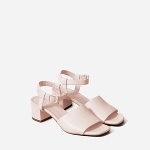 Everlane Block Heel Sandal in Pale Rose